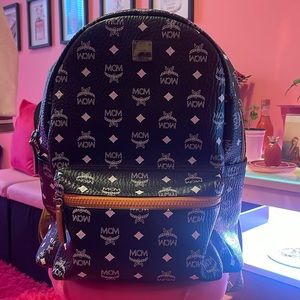 MCM BACKPACK BLACK/BROWN
